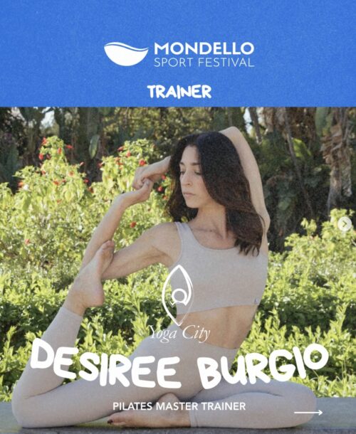 Desirèe Burgio trainer di Mondello Sport Festival 2026
